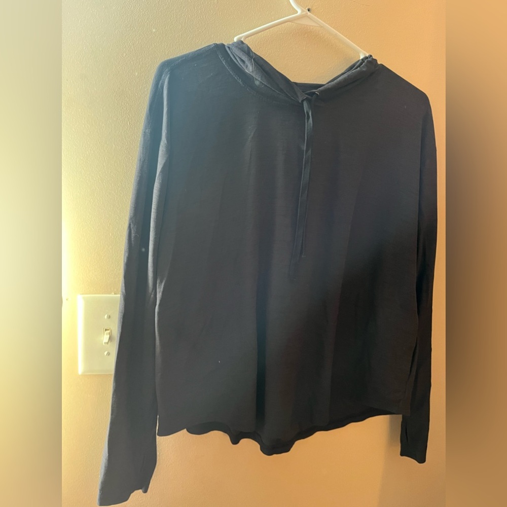 Old Navy Active Charcoal / Black Hooded Top Size XL